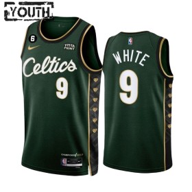 Dres Boston Celtics Derrick White 9 Nike 2022-23 City Edition Zelena Swingman - Dječji
